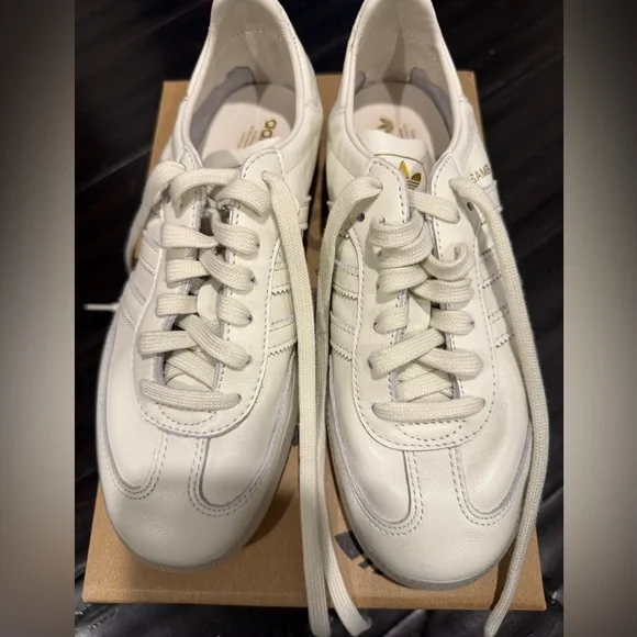 Adidas Samba Decon Cream Leather Sneakers LIKE NEW - Picture 7 of 12